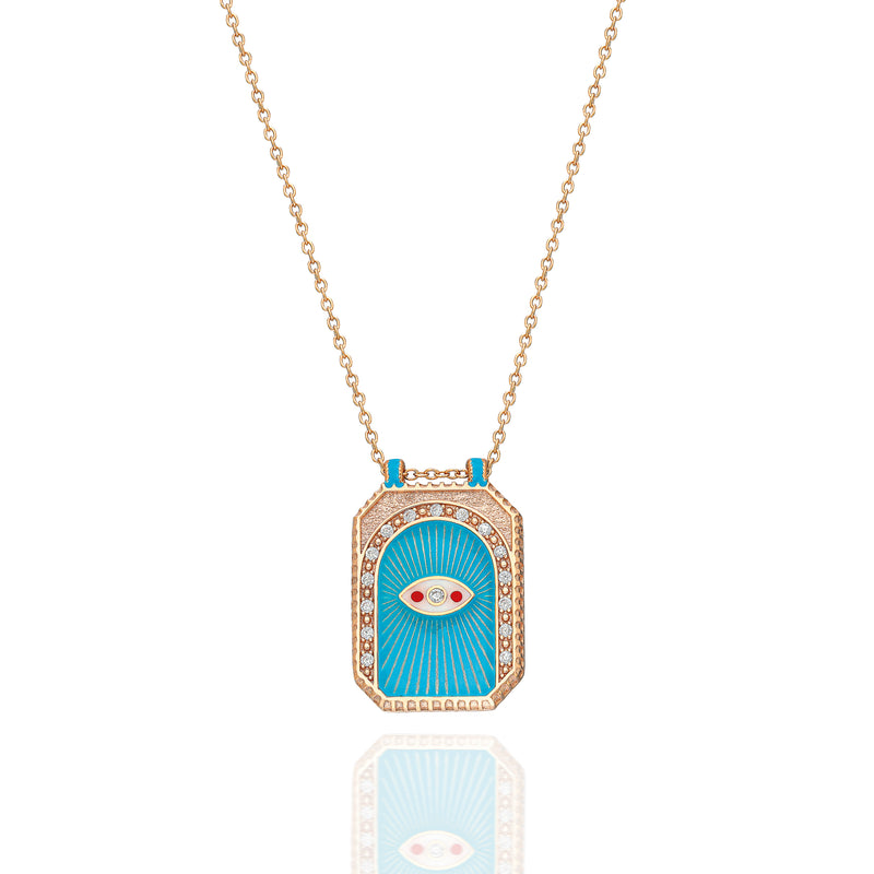 MY JOLIETTE LONG NECKLACE AQUA