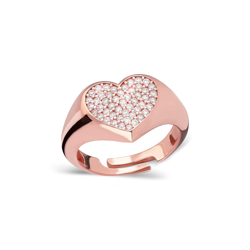 mini heart ring