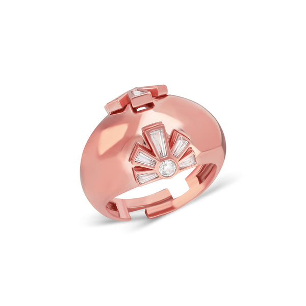 RING ELIANA BIG ROSE GOLD