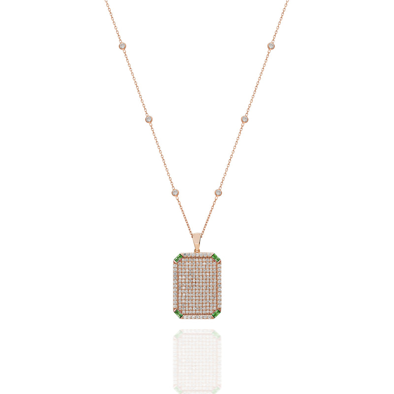 NECKLACE GIA GREEN