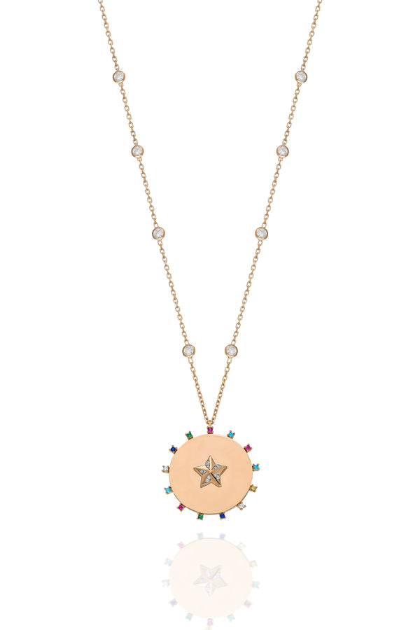 STAR MINI LONG NECKLACE MULTI COLOR