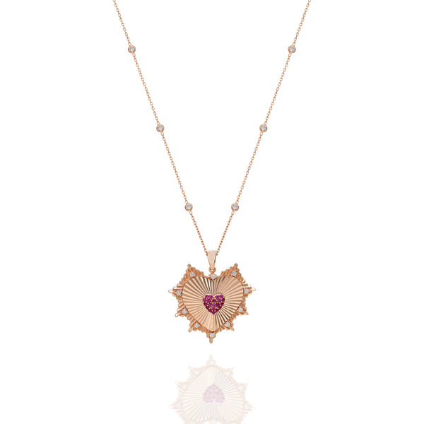 NECKLACE MY HEART PINK