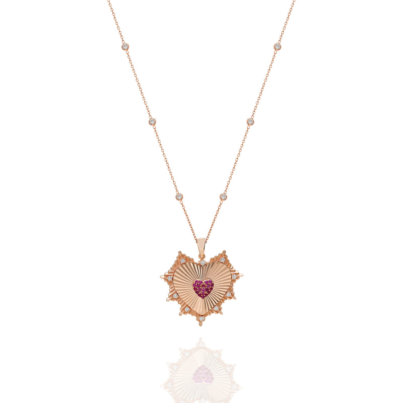 NECKLACE MY HEART PINK