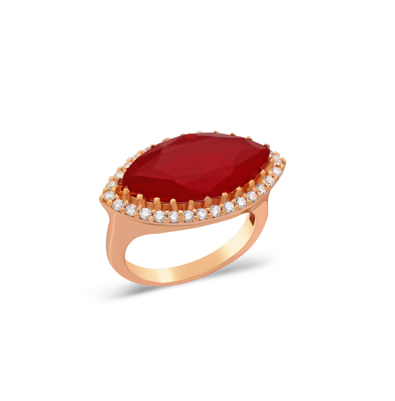 RING ANGELINA RUBY RED