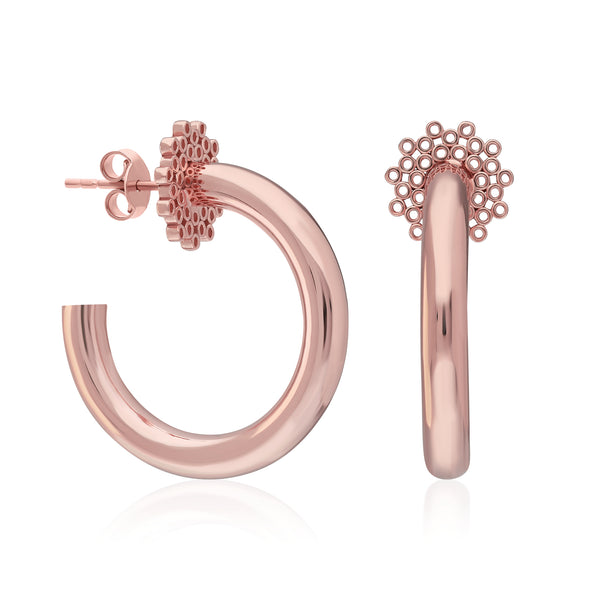 Classic flower hoops