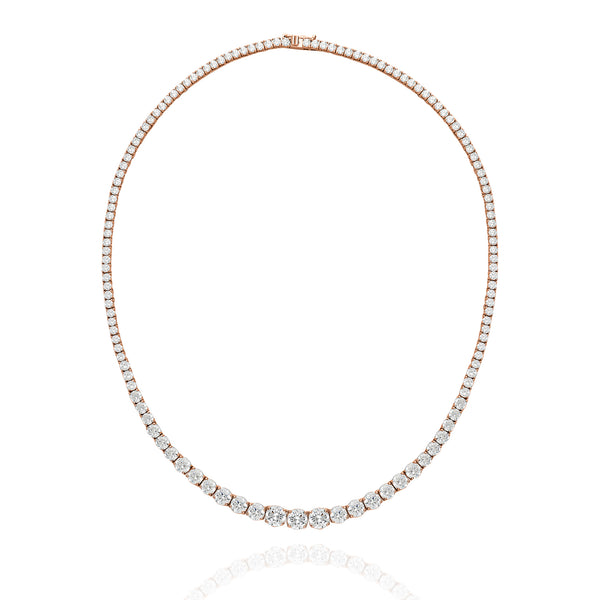 classic necklace exclusive tennis rose gold limited