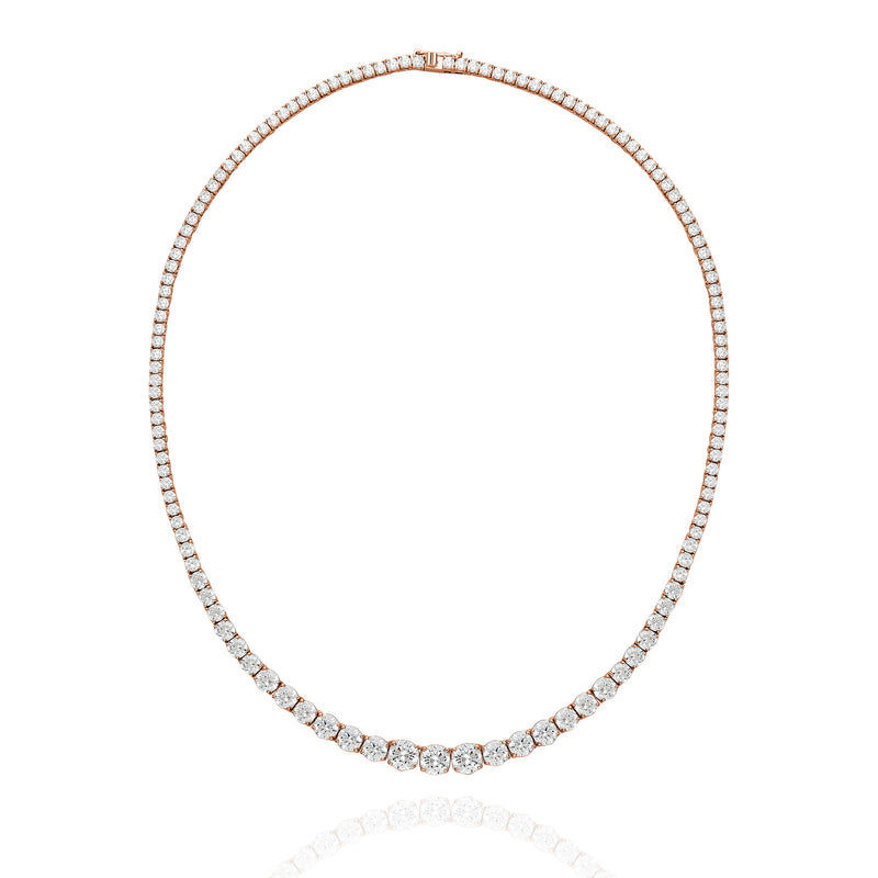 classic necklace exclusive tennis rose gold limited