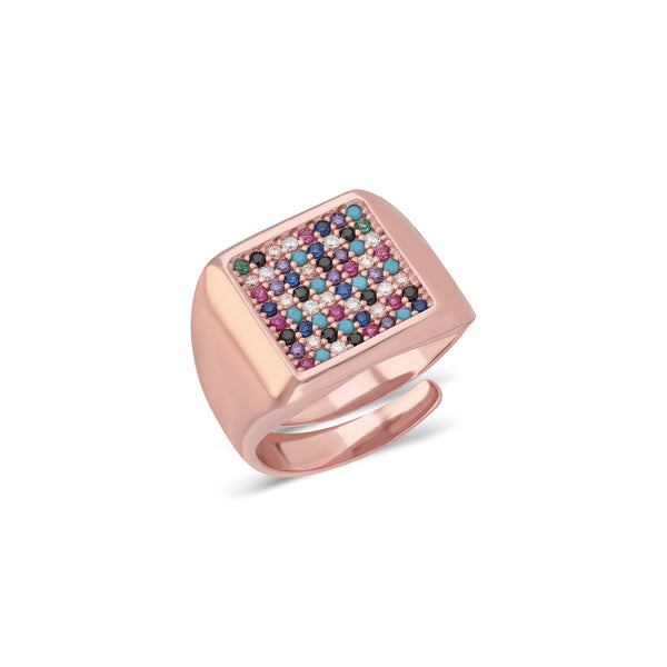 RING JULIAN MULTI COLOR ROSE GOLD