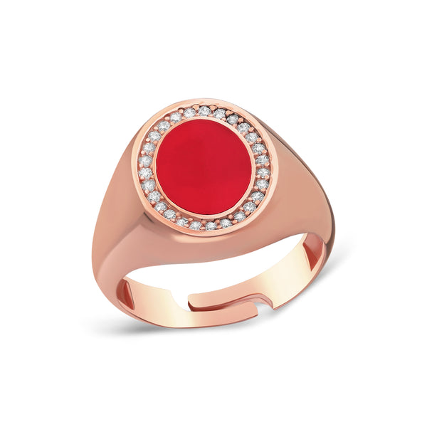 RING MARIN RED
