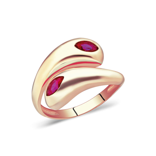 RING SNAKE PINK ONE SIZE